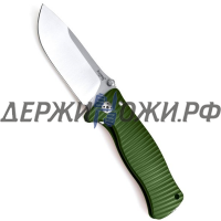 Нож SR-1 Aluminium Green Frame Satin Blade Lion Steel складной L/SR1A GS